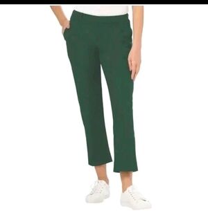 Women's Kirkland Signature Green Travel Pants Stretchy Lightweight Nylon 6